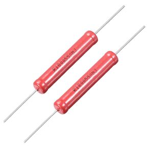 uxcell 5W Power Rating 50M Ohm High Voltage Glass Glaze Film Resistor 2 Pcs