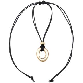 قلادة بوهو مكتنزة للنساء أنيقة 14K مطلية بالذهب قلادة صيفية للشاطئ من الجلد الصناعي للنساء والرجال in Kuwait