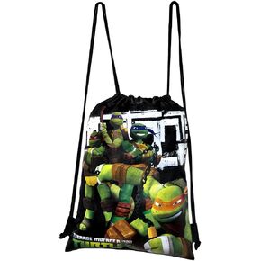 Ninja Turtles Black Drawstring Bags