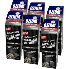 Ozium Air Sanitizer, 2 oz Car Fogger: Single-Shot Smoke Odor Eliminator & Car Air Freshener (That New Car Smell, 2 Packs)