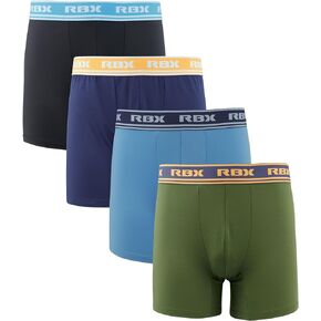 RBX Active Men's Athletic Performance Quick Dry Multi-Pack Boxer Brief Set