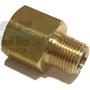 Brass Pipe Adapter 1/4" FNPT x 1/8" MNPT Fuel/AIR/Water/Oil/Gas WOG (Qty 01)