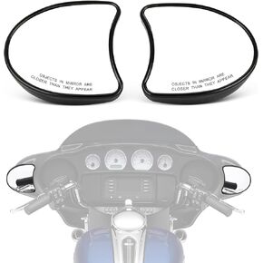 PSLER Motorcycle Inner Fairing Mount Mirror Rear View Mirrors 10mm for Touring FLH Street Glide FLHX Electra Glide FLHT FLHTCU Ultra Limited FLHTK Tri Glide Trike Ultra Classic Accessories 1996-2013