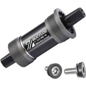 BUCKLOS Square Tapered BSA Bottom Bracket JIS-68/80/90/100/110/120x110.5 113 116 118 120 122.2 126 140 152 156 166 174mm with Screws