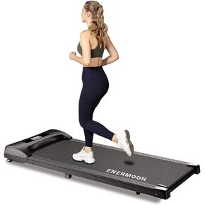 Under Desk Treadmill, Mini Walking Pad with Remote Control & LED Display, Compact Walking Pad Treadmill with 265 lbs Weight Capacity, Mini Portable Treadmill, Small Treadmill for Apartment