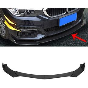 Front Bumper Lip, Splitte Front Lip Body Protective Kit Spoiler Glossy Black Universal Fits for/Vauxhall Opel, Front Left Right