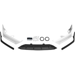 5 قطعة المصد الأمامي الفاصل طقم سبويلر الشفاه لامع أبيض وأسود لاستبدال موديلات هوندا أكورد 2018-2020 in Kuwait