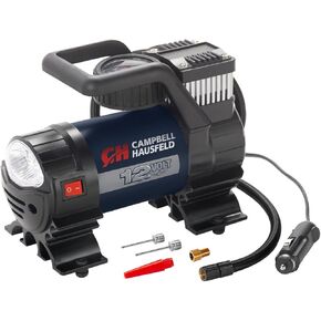 Mighty Portable Inflator, 12V, 150 PSI Air Compressor, Pump with Safety Light & Accessories (Campbell Hausfeld AF010400)