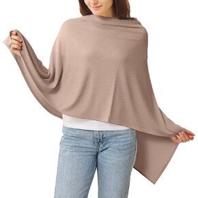 غطاء للرضاعة من guruixu متماسك للتنفس للرضاعة الطبيعية والخصوصية وغطاء للرضاعة الطبيعية متعدد الاستخدامات، معطف رضاعة ناعم خفيف الوزن، غطاء مقعد سيارة متعدد الاستخدام، كريمي in Kuwait