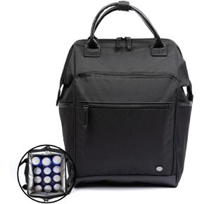 First Lifesaver Backpack Cooler, Lunch Bag with Insulated Leak-Proof Thermal for Women, Nurses, Nursing Students (Black)