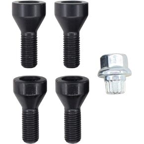 NewYall Security Wheel Bolts Lock Nuts and Master Key M12 x 1.5 for BMW 318i 325 735i 535i 525i M3 740i M5 M6 Z3 Z4 528i 550i 650i 325Ci 36136786419 36131180882