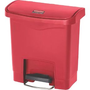 Rubbermaid Commercial Products Streamline Slim Step-On Plastic Trash Garbage Can, 24 Gallon, Black, Hands-Free Garbage Can for Medical Waste in Hospitals/Lab/Emergency/Patient Rooms in Kuwait