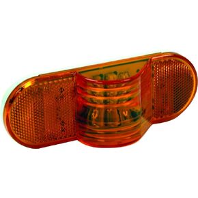 Buyers Products 5626208 6 Inch Amber Oval Mid-Turn Signal-Side Marker Light With 9 LEDs