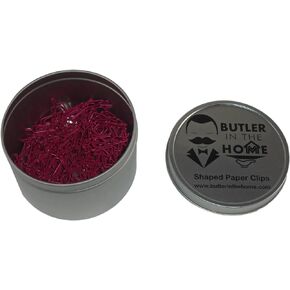 100 Count Pink Nurse Doctor Needle Syringe Shaped Paper Clips Great for Paper Clip Collectors or Office Gift - Comes in Round Tin with Lid and Gift Box (Pink)