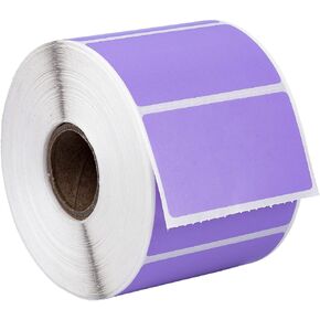 HOUSELABELS 2.25" x 1.25" Lavender Address Labels on 1" Core Compatible with Zebra and Rollo Printers, 1 Roll / 1,000 Labels per Roll