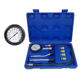 Compression Tester Kit, Standard Compression Tester Petrol 0-20 Bar & 0-300 psi, Car Compression Tester for Engine Compression Test Measure Car M10 M12 M14 M18