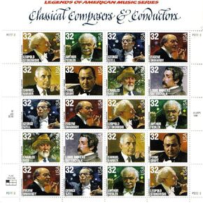 Classical Composers and Conductors 20 x 32 Cent U.S. Postage Stamps