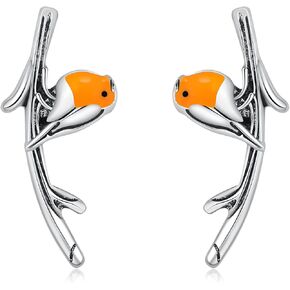 أقراط روبن بيرد الأذن متسلق للنساء سترات أقراط زاحفة مضادة للحساسية in Kuwait