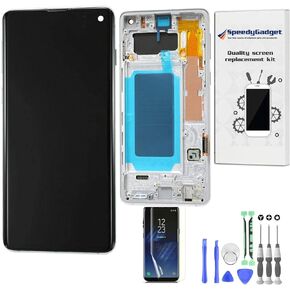 [Black Frame] AMOLED Screen Display Touch Digitizer LCD Replacement for Samsung Galaxy S10 6.1 Inch by SpeedyGadget in Kuwait