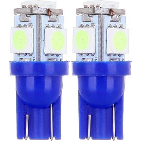 License Plate Lights,cciyu Ice Blue T10 168 194 LED Light Bulb Wedge 5-5050 SMD W5W Light Lamp,2Pack