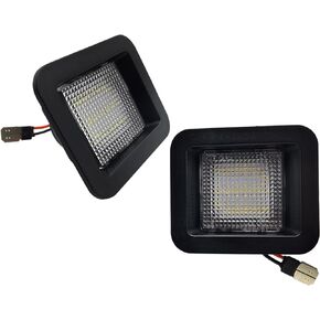 LED License Plate Lights Tag Lamp Assembly Compatible with Ford F150 2015-2020, Raptor 2017-2020, Clear Lens 6500K White