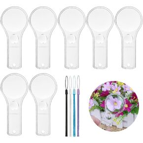 24 Pack Plastic Magnifier, Mini Magnifying Glass 5X and 15X Handheld Reading for Kids Home, Classroom, Outdoor Science Observation Hand Lens IRCHLYN