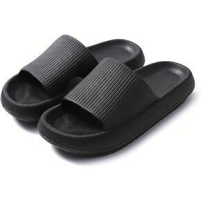 HZDHCLH Women's Slide Sandals - Comfortable House Slippers for Indoor and Outdoor, Non-Slip Platform Slippers for Men and Women