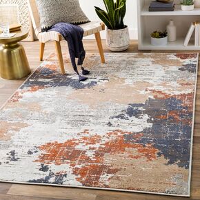 Livabliss Geneva Modern Abstract Area Rug,5'3" x 7'3",Terracotta