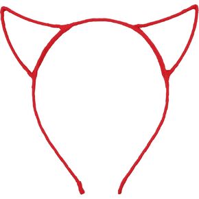 عصابة رأس شيفون على شكل قرون الشيطان باللون الأحمر in Kuwait