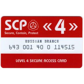 SCP Foundation Secure Access Card Level 4