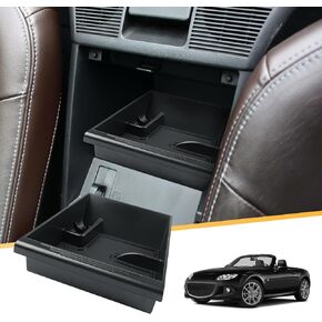 LFOTPP Mazda MX-5 Miata NC Center Console Organizer for 2006-2014 Mazda MX-5 Miata (Sport, Club and Grand Touring) Armrest Storage Box Tray ABS for MX5 Miata Accessories Interior Secondary Insert Tray