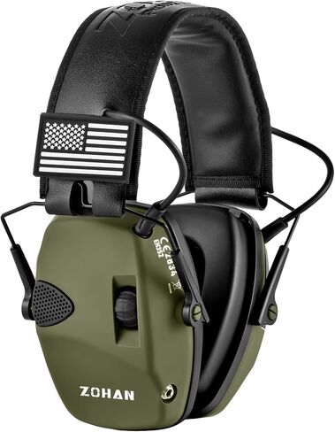 ZOHAN UPGRATED EM054 Electronic Shooting Ear Protection with 4X Sound Amplification, Slim Active Noise Reduction Earmuffs for Gun Range in Saudi Arabia