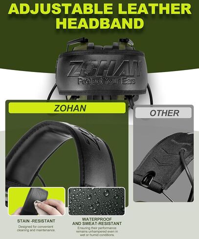 ZOHAN UPGRATED EM054 Electronic Shooting Ear Protection with 4X Sound Amplification, Slim Active Noise Reduction Earmuffs for Gun Range in Saudi Arabia