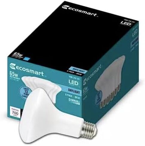 EcoSmart 65-Watt Equivalent BR30 Dimmable LED Light Bulb Daylight (6-Pack) in Saudi Arabia