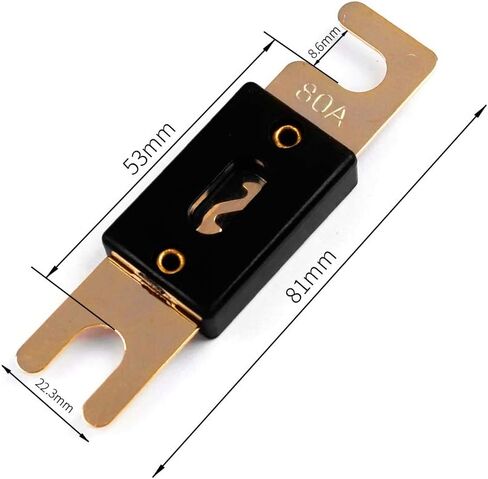 60Amp ANL Fuses Gold Plated Fuse 2 Pack (60Amp) in Saudi Arabia