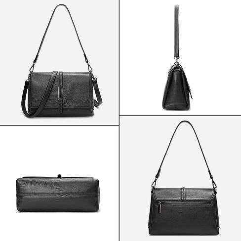 Women Small Genuine Leather Shoulder Bag Soft Crossbody Purse for Lady Handbag in Saudi Arabia