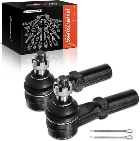A-Premium 2 x Front Outer Tie Rod Ends, Compatible with Dodge Dakota 1991-1996, Viper 1992-2002, RWD Only in Saudi Arabia