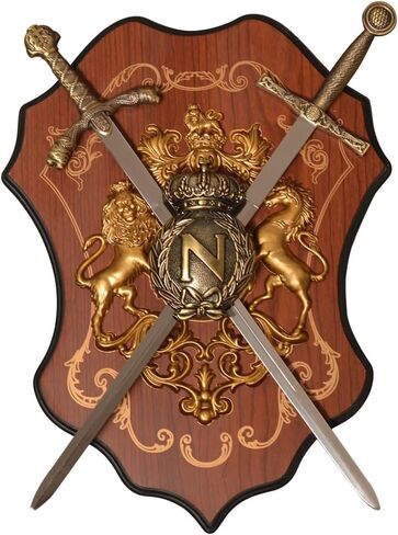 Forgemith Small Sword Can Hang On The Wall With Hanging Board, Medieval Style Wall Decor Sword, Bar Cafe Living Room Wall Hangings Sword in Saudi Arabia
