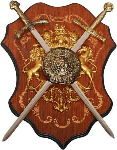 Forgemith Small Sword Can Hang On The Wall With Hanging Board, Medieval Style Wall Decor Sword, Bar Cafe Living Room Wall Hangings Sword in Saudi Arabia