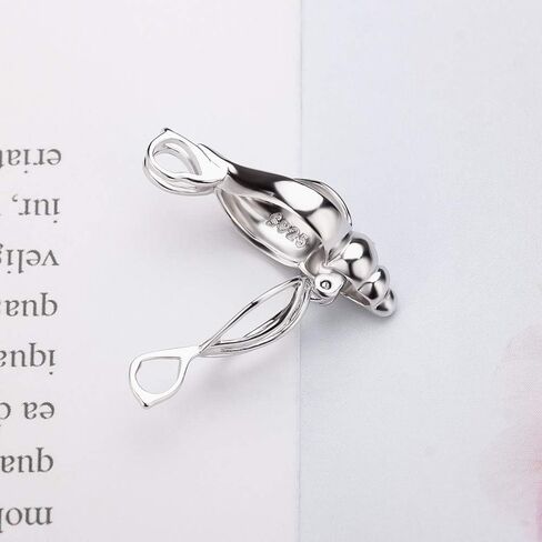 Conch Cage Pendants Crafting Charm for DIY Necklace Bracelet Jewelry Making Sterling Silver/Gold Plated in Saudi Arabia