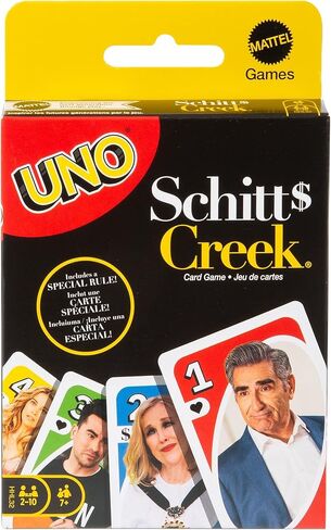 Mattel Games ​​UNO Schitt's Creek Card Game for Teens & Adults for Family or Game Night with Special Rule for 2-10 Players in Saudi Arabia