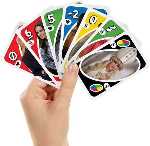 Mattel Games ​​UNO Schitt's Creek Card Game for Teens & Adults for Family or Game Night with Special Rule for 2-10 Players in Saudi Arabia