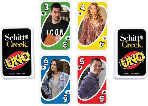 Mattel Games ​​UNO Schitt's Creek Card Game for Teens & Adults for Family or Game Night with Special Rule for 2-10 Players in Saudi Arabia