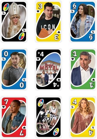 Mattel Games ​​UNO Schitt's Creek Card Game for Teens & Adults for Family or Game Night with Special Rule for 2-10 Players in Saudi Arabia