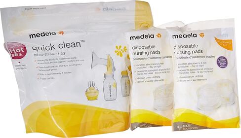 Medela، أجزاء المضخة، مجموعة الضخ المزدوجة Sonata، قطع غيار أصلية مصممة لمضخة الثدي Sonata، مصنوعة بدون مادة BPA in Kuwait