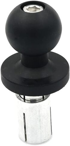 Motorcycle Fixed Bracket Adapter Ball Head 1" Base Triple Tree Stem Yoke Center Hexagon Hole hex Fork Mount Scope 13mm-19mm Expansion Central Bolt (Center Hole Ball) in Kuwait