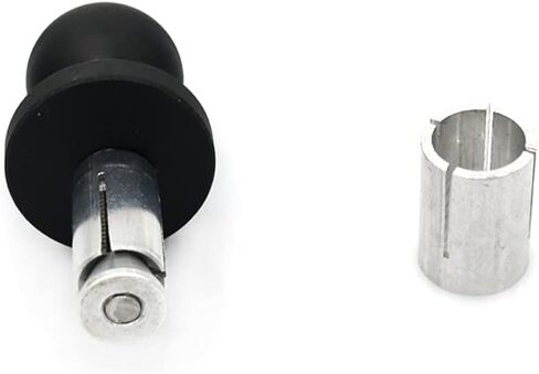 Motorcycle Fixed Bracket Adapter Ball Head 1" Base Triple Tree Stem Yoke Center Hexagon Hole hex Fork Mount Scope 13mm-19mm Expansion Central Bolt (Center Hole Ball) in Kuwait