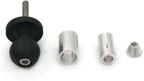 Motorcycle Fixed Bracket Adapter Ball Head 1" Base Triple Tree Stem Yoke Center Hexagon Hole hex Fork Mount Scope 13mm-19mm Expansion Central Bolt (Center Hole Ball) in Kuwait