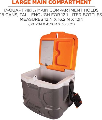 Ergodyne Chill Its 5170 Hard Sided Cooler, Insulated Lunch Box, 17-Quart in Saudi Arabia