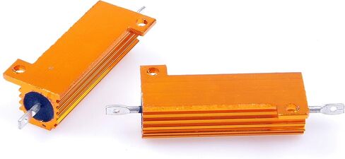 LM YN 50 Watt 24 Ohm 5% Wirewound Resistor Electronic Aluminium Shell Resistors Gold (Pack of 2) in Kuwait